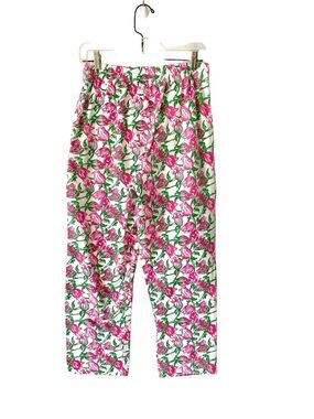 Vintage Lilly Pulitzer Pull On Tulip Cotton Spandex Tulip Pants size large Pink